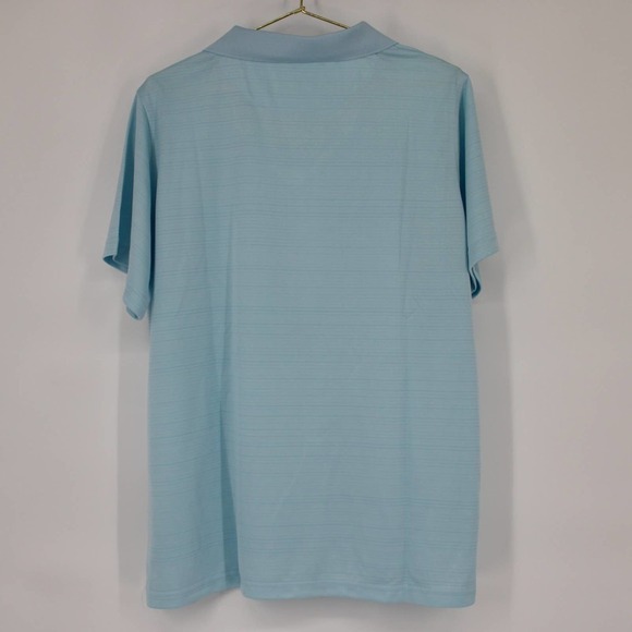 HPI Tech Collared V-Neck Golf T-Shirt Women’s XL in Light Blue NEW - Picture 3 of 4